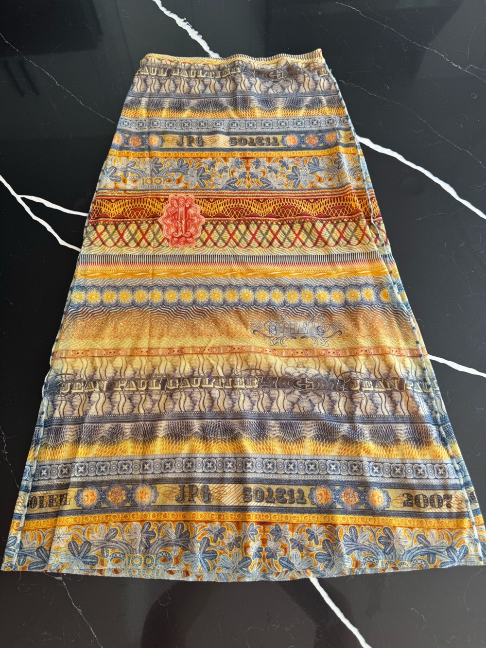 Vintage Rare Jean Paul Gaultier Soleil Maxi Skirt